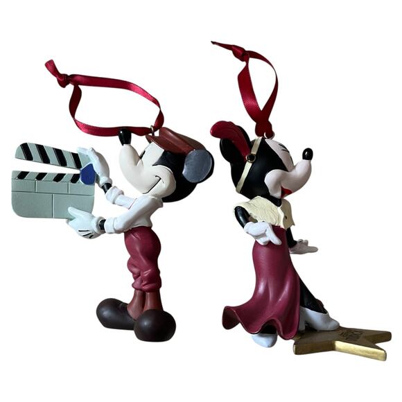 Disney Parks Hollywood Studios Mickey and Minnie 2-CT Ornaments - Picture 6 of 6